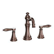 Load image into Gallery viewer, Moen TS42108 Weymouth Two Handle High Arc Bathroom Faucet in Oil Rubbed Bronze
