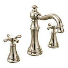 Load image into Gallery viewer, Moen TS42114 Weymouth Two Handle High Arc Bathroom Faucet in Polished Nickel
