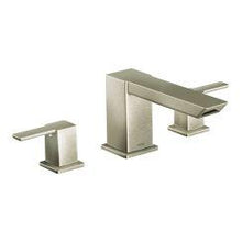 Load image into Gallery viewer, Moen TS903 90 Degree Two Handle High Arc Roman Tub Faucet in Brushed Nickel
