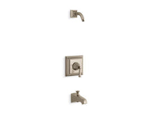 Load image into Gallery viewer, KOHLER TLS461-4S-BV Memoirs Stately Rite-Temp Bath And Shower Trim Set With Lever Handle And Spout, Less Showerhead in Vibrant Brushed Bronze
