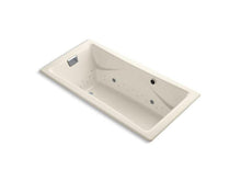 Load image into Gallery viewer, KOHLER K-865-GCCP-47 Tea-for-Two 72&quot; x 36&quot; drop-in BubbleMassage air bath with Polished Chrome airjet finish and chromatherapy lights

