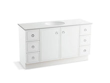 Load image into Gallery viewer, KOHLER K-99510-TK-1WA Jacquard 60&quot; bathroom vanity cabinet with toe kick, 2 doors and 6 drawers
