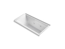 Load image into Gallery viewer, KOHLER K-1167-RH2-0 Underscore Rectangle 60&quot; x 30&quot; alcove whirlpool with integral flange and right-hand drain
