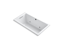 Load image into Gallery viewer, KOHLER K-1168-GCW-0 Underscore Rectangle 60&quot; x 32&quot; drop-in BubbleMassage(TM) Air Bath with Bask heated surface, chromatherapy and reversible drain
