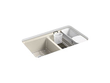 Load image into Gallery viewer, KOHLER K-8679-5UA3-0 Riverby 33&quot; x 22&quot; x 9-5/8&quot; Undermount double-equal kitchen sink with accessories and 5 oversized faucet holes
