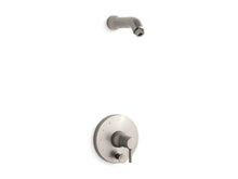 Load image into Gallery viewer, KOHLER T8977-4L-BN Toobi Rite-Temp(R) Shower Trim Set With Push-Button Diverter, Less Showerhead in Vibrant Brushed Nickel
