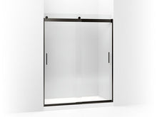 Load image into Gallery viewer, KOHLER K-706164-L Levity Sliding shower door, 74&quot; H x 56-5/8 - 59-5/8&quot; W, with 5/16&quot; thick Crystal Clear glass

