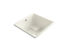 Load image into Gallery viewer, KOHLER 1968-W1-96 Underscore Cube 48&quot; X 48&quot; Cube Drop-In Bath With Bask(R) Heated Surface And Center Drain in Biscuit
