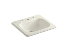 Load image into Gallery viewer, KOHLER K-2895-8-47 Tahoe Drop-in bathroom sink with 8&quot; widespread faucet holes

