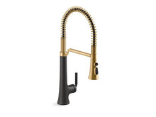 Load image into Gallery viewer, KOHLER K-23765 Tone Semi-professional pull-down kitchen sink faucet with three-function sprayhead
