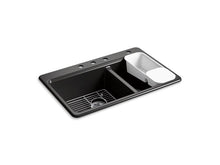 Load image into Gallery viewer, KOHLER K-8669-4A2 Riverby 33&quot; top-mount double-bowl workstation kitchen sink
