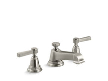 Load image into Gallery viewer, KOHLER K-13132-4A Pinstripe Widespread bathroom sink faucet with lever handles, 1.2 gpm
