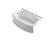 Load image into Gallery viewer, KOHLER K-1118-LA Expanse 60&quot; x 30&quot; curved alcove bath with integral flange and left-hand drain
