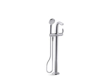 Load image into Gallery viewer, KOHLER T97334-4-CP Refinia Floor-Mount Bath Filler Trim With Handshower in Polished Chrome

