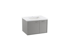 Load image into Gallery viewer, KOHLER K-CM99541-BD1 Jute 30&quot; wall-hung bathroom vanity cabinet with sink and quartz top

