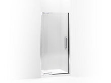 Load image into Gallery viewer, KOHLER 705706-L-SHP Pinstripe Pivot Shower Door, 72-1/4&quot; H X 30-1/4 - 32-3/4&quot; W, With 3/8&quot; Thick Crystal Clear Glass in Bright Polished Silver

