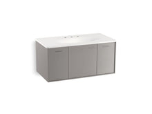 Load image into Gallery viewer, KOHLER K-99561-1WT Jute 42&quot; wall-hung bathroom vanity cabinet with 1 door and 2 drawers
