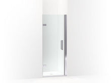 Load image into Gallery viewer, KOHLER 27576-10L-SHP Composed 27-5/8&quot;?28-3/8&quot; W X 71-1/2&quot; H Frameless Pivot Shower Door With 3/8&quot; Crystal Clear Glass And Back-To-Back Vertical Door Pulls in Bright Polished Silver
