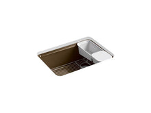 Load image into Gallery viewer, KOHLER K-8668-5UA2-KA Riverby 27&quot; x 22&quot; x 9-5/8&quot; Undermount single-bowl kitchen sink with accessories and 5 oversized faucet holes
