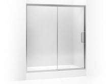 Load image into Gallery viewer, KOHLER 705826-L-SH Lattis Pivot Shower Door, 76&quot; H X 69 - 72&quot; W, With 3/8&quot; Thick Crystal Clear Glass in Bright Silver
