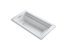 Load image into Gallery viewer, KOHLER K-1125-W1 Archer 72&quot; x 36&quot; drop-in bath with Bask heated surface and end drain
