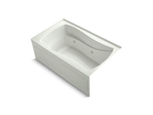 Load image into Gallery viewer, KOHLER K-1239-RAW Mariposa 60&quot; x 36&quot; alcove whirlpool bath Bask heated surface, integral apron, and right-hand drain

