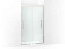 Load image into Gallery viewer, KOHLER 706534-8L-BNK Prim Frameless Sliding Shower Door in Crystal Clear glass with Anodized Brushed Nickel frame
