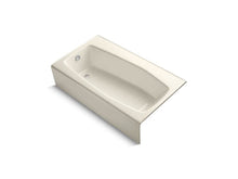 Load image into Gallery viewer, KOHLER 713-47 Villager 60&quot; X 34&quot; Alcove Bath With Left-Hand Drain in Almond
