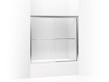 Load image into Gallery viewer, KOHLER 702202-L-SHP Fluence Sliding Bath Door, 55-3/4&quot; H X 54 - 57&quot; W, With 1/4&quot; Thick Crystal Clear Glass in Bright Polished Silver
