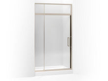 Load image into Gallery viewer, KOHLER 705823-L-ABV Lattis Pivot Shower Door With Sliding Steam Transom, 89-1/2&quot; H X 45 - 48&quot; W, With 3/8&quot; Thick Crystal Clear Glass in Anodized Brushed Bronze

