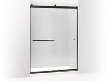 Load image into Gallery viewer, KOHLER K-706168-L-ABZ Levity sliding shower door, 82&quot; H x 56-5/8 - 59-5/8&quot; W, with 5/16&quot; thick Crystal Clear glass and towel bars

