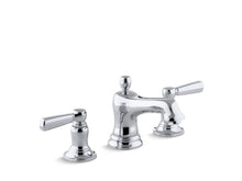 Load image into Gallery viewer, KOHLER K-10577-4 Bancroft Widespread bathroom sink faucet with metal lever handles
