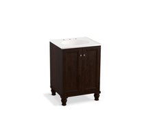 Load image into Gallery viewer, KOHLER K-99513-LG-1WB Damask 24&quot; bathroom vanity cabinet with furniture legs and 2 doors
