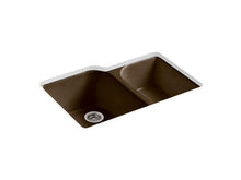 Load image into Gallery viewer, KOHLER K-5931-4U-KA Executive Chef 33&quot; x 22&quot; x 10-5/8&quot; Undermount large/medium, high/low double-bowl kitchen sink with 4 oversize faucet holes
