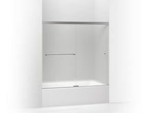 Load image into Gallery viewer, KOHLER K-707000-D3 Revel Sliding bath door, 55-1/2&quot; H x 56-5/8 - 59-5/8&quot; W, with 1/4&quot; thick Frosted glass
