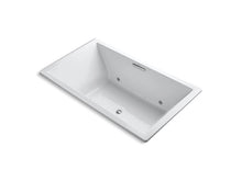 Load image into Gallery viewer, KOHLER K-1174-GCR-0 Underscore Rectangle 72&quot; x 42&quot; drop-in BubbleMassage(TM) Air Bath with chromatherapy and center drain
