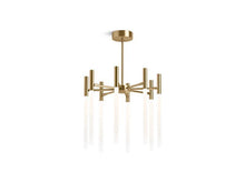 Load image into Gallery viewer, KOHLER 23459-CHLED-BGL Components Eight-Light Led Chandelier in Moderne Brushed Gold
