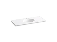 Load image into Gallery viewer, KOHLER K-2891-8 Ceramic/Impressions 49&quot; Vitreous china vanity top with integrated oval sink
