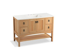 Load image into Gallery viewer, KOHLER K-99557-1WF Marabou 48&quot; bathroom vanity cabinet with 2 doors and 4 drawers
