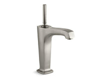 Load image into Gallery viewer, KOHLER 16231-4-BN Margaux Tall Single-Hole Bathroom Sink Faucet With 6-3/8&quot; Spout And Lever Handle in Vibrant Brushed Nickel
