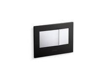 Load image into Gallery viewer, KOHLER 8857-GB1 Bevel Flush Actuator Plate For 2&quot;X4&quot; In-Wall Tank And Carrier System in Glossy Black with Polished Chrome Accents
