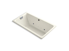 Load image into Gallery viewer, KOHLER K-856-GCCP-96 Tea-for-Two 66&quot; x 36&quot; drop-in BubbleMassage air bath with Polished Chrome airjet finish and chromatherapy lights
