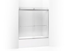 Load image into Gallery viewer, KOHLER K-706005-L Levity Sliding bath door, 59-3/4&quot; H x 54 - 57&quot; W, with 1/4&quot; thick Crystal Clear glass
