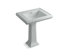Load image into Gallery viewer, KOHLER 2258-8 Memoirs Classic 27&quot; pedestal bathroom sink with 8&quot; widespread faucet holes
