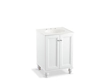 Load image into Gallery viewer, KOHLER K-99513-LG-1WA Damask 24&quot; bathroom vanity cabinet with furniture legs and 2 doors
