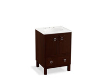 Load image into Gallery viewer, KOHLER K-99501-LG-1WG Jacquard 24&quot; bathroom vanity cabinet with furniture legs, 2 doors and 1 drawer
