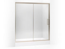 Load image into Gallery viewer, KOHLER 705826-L-ABV Lattis Pivot Shower Door, 76&quot; H X 69 - 72&quot; W, With 3/8&quot; Thick Crystal Clear Glass in Anodized Brushed Bronze
