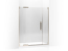Load image into Gallery viewer, KOHLER 705711-L-ABV Pinstripe Pivot Shower Door, 72-1/4&quot; H X 57-1/4 - 59-3/4&quot; W, With 3/8&quot; Thick Crystal Clear Glass in Anodized Brushed Bronze
