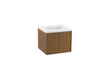 Load image into Gallery viewer, KOHLER K-CM99539-BD1 Jute 24&quot; wall-hung bathroom vanity cabinet with sink and quartz top
