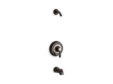 Load image into Gallery viewer, KOHLER TLS12007-4S-2BZ Fairfax Rite-Temp(R) Bath And Shower Trim Set With Lever Handle And Slip-Fit Spout, Less Showerhead in Oil Rubbed Bronze
